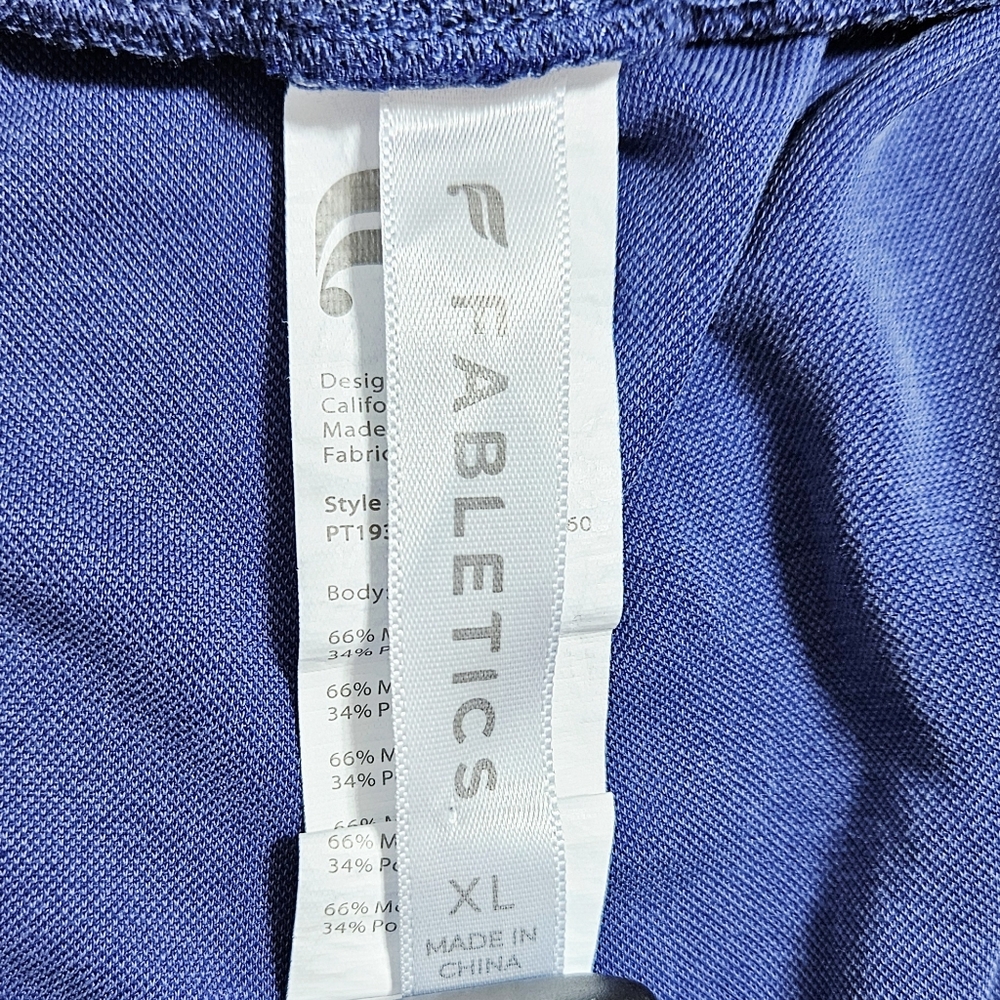 Fabletics‎ Womens Stretch Leggings Joggers Lounge Comfort Pants Pockets Blue XL - Picture 3 of 11